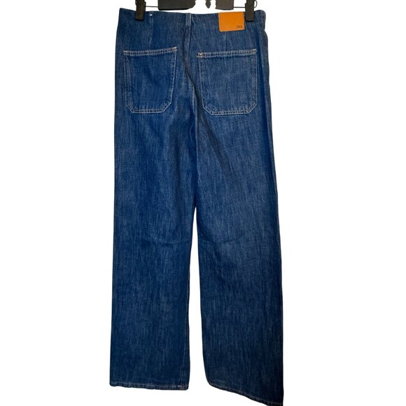2/$30 Zara Womens Size 0 Flare Blue Denim Jeans - Picture 9 of 15